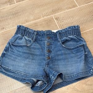 American Eagle Denim Blue Mom Shorts